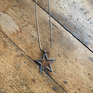 Hollow Star Long Necklace