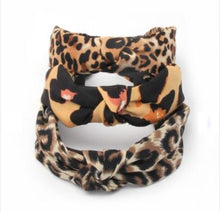 Load image into Gallery viewer, Leopard print knot headband - 3 colours
